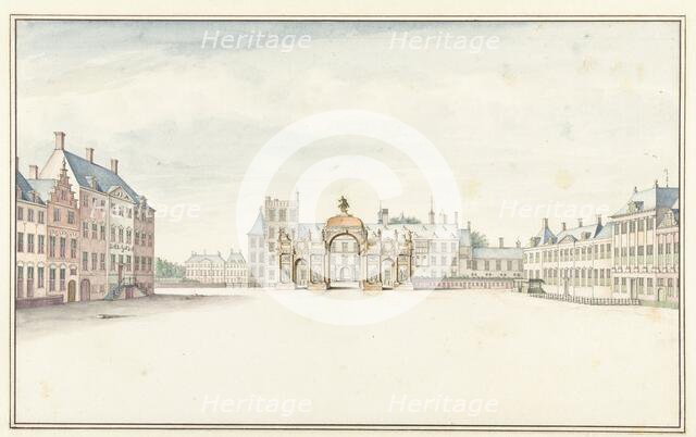 Arch of Honour for King William III at The Hague, 1691, (1691).  Creator: Jan van Call.