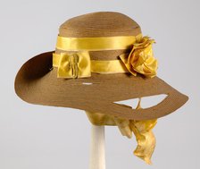 Hat, American, ca. 1855. Creator: Unknown.