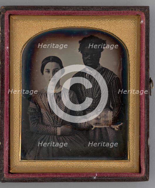 Untitled (Portrait of Two Women), 1848. Creator: Unknown.