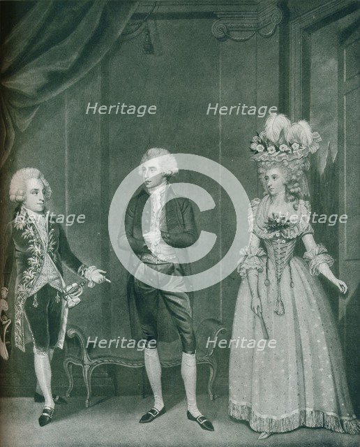 Hon Rd Edgcumbe, Lord William Russell, Lady Caroline Spencer, 1788, (1909). Creator: James Roberts.