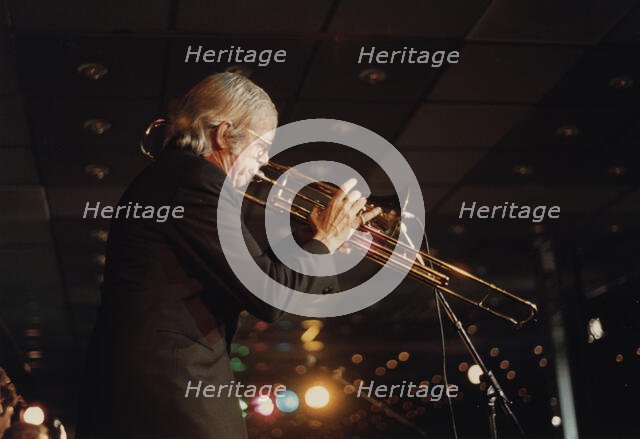 Bob Brookmeyer, Jazz Inn Party, Nordwijk, Netherlands, 1989. Creator: Brian Foskett.