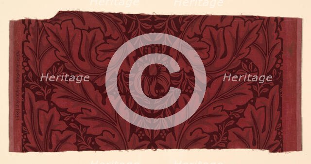 Acanthus (Formerly a Furnishing Textile) from the John J. Glessner House, Chicago, 1876. Creator: William Morris.