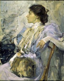 'Female Portrait', 1908.  Creator: Nikolay Feshin.