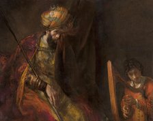 Saul and David, ca 1655-1658. Creator: Rembrandt van Rhijn (1606-1669).