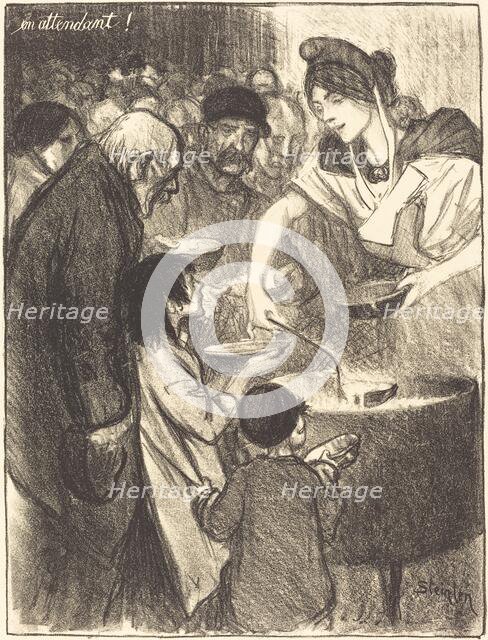 Waiting (En attendant), 1895. Creator: Theophile Alexandre Steinlen.