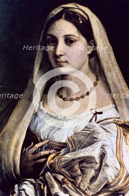 'Woman with a Veil (La Donna Velata)', 1512/13 Artist: Raphael