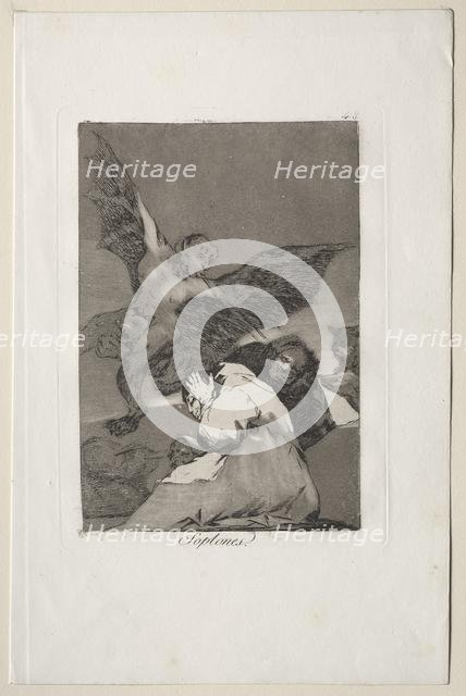 Caprichos: Tale-Bearers-Blasts of Wind. Creator: Francisco de Goya (Spanish, 1746-1828).