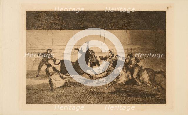 La Tauromaquia: The Death of Pepe Illo, 1815-1816. Creator: Goya, Francisco, de (1746-1828).