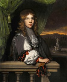 Portrait of Mattheus van den Broucke. Artist: Leveck, Jacobus (1634-1675)