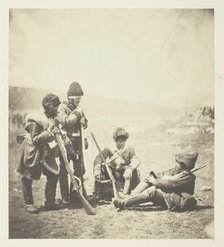 Men of the 77th ready for the Trenches, 1855. Creator: Roger Fenton.