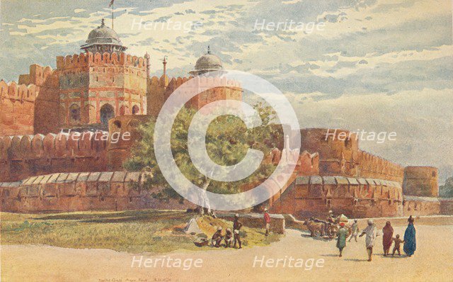 'Agra Fort - Outside the Delhi Gate', c1880 (1905). Creator: Alexander Henry Hallam Murray.