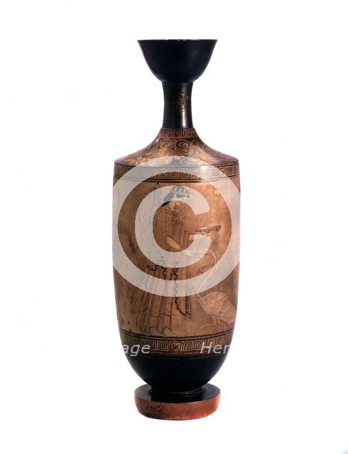 'Artemis with a swan. Lekythos, white-ground', c490 BC. Artist: Unknown