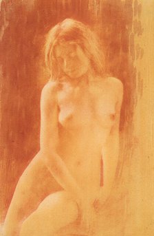 [Study in Orange], 1904. Creator: Rene Le Begue.
