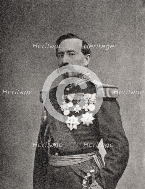 Charles Denis Bourbaki, French soldier and general, 1868. Artist: Unknown