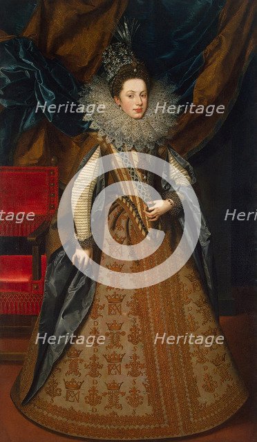 Portrait of Margaret of Savoy', (1589-1655), Duchess of Mantua and Montferrat, 1608.  Creator: Pourbus, Frans, the Younger (1569-1622).