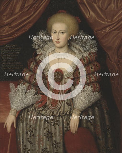 Maria Eleonora, 1599-1655, Princess of Brandenburg, Queen of Sweden, married to..., 1619. Creator: Unknown.