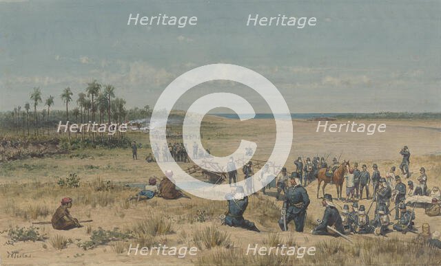 The capture of Tumulit during the Samalanga expedition, August 26, 1877, 1883. Creator: Willem de Famars Testas.