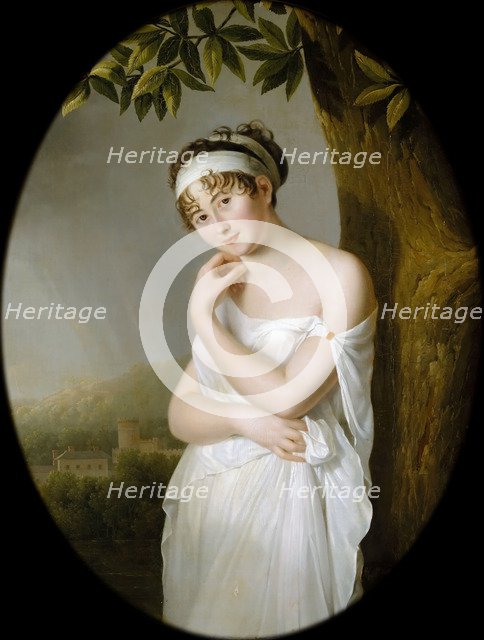 Portrait of Madame Récamier, née Julie Bernard (1777-1849). Artist: Morin, Eulalie (1765-1837)