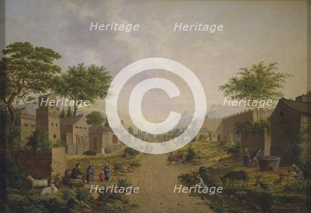 A Chinese town, 1864.