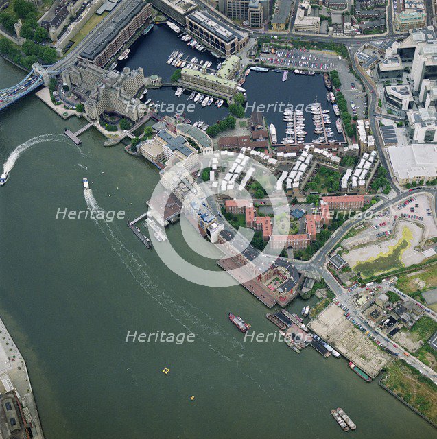 St Katharine Docks, Wapping, London, 1993. Artist: Aerofilms.