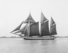 An Old time schooner, c1908. Creator: Unknown.