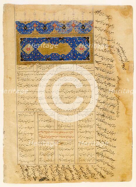 Folio From a Manuscript, 16th century. Creator: Unknown.