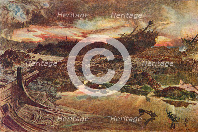 The Invincible Armada, 1588 (1905).  Artist: Unknown.