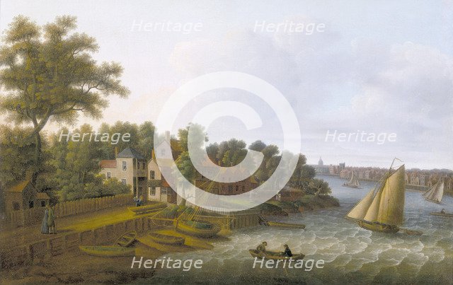 'The Thames at Millbank', c1790. Artist: Unknown