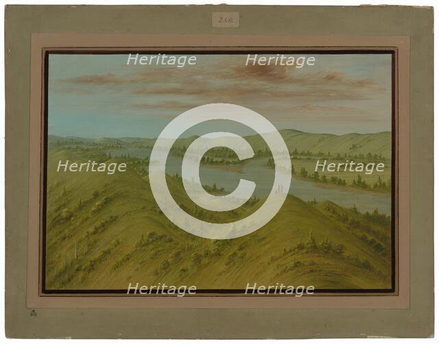 Grassy Bluffs, Upper Missouri, 1861/1869. Creator: George Catlin.