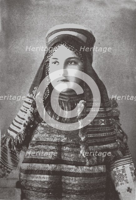 Ryazan Province woman's festive dress, 1900s-1910s.