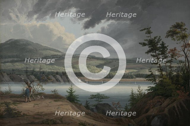 View of Cohoes, ca. 1820. Creator: John William Hill.