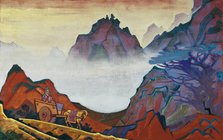 Confucius, the Just One. From the Series "Banners of the East" , 1925. Creator: Roerich, Nicholas (1874-1947).