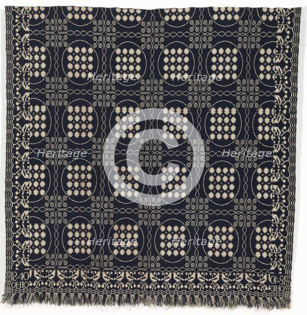 Coverlet, 1840. Creator: Unknown.