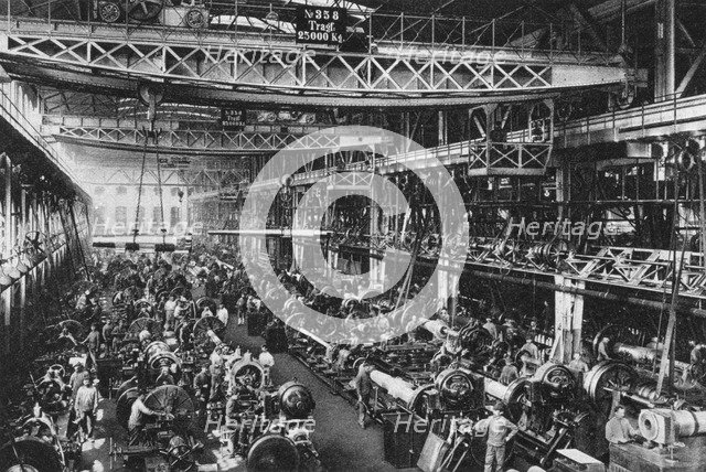 The Krupp gun factory number 1, Essen, Germany, World War I, 1917. Artist: Unknown