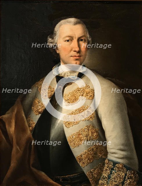 Portrait of Count Karl von Sievers (1710-1774), 1755. Creator: Pfandzelt, Lucas Conrad (1716-1786).