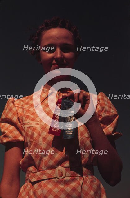 Winner at the Delta County Fair, Colorado, 1940. Creator: Russell Lee.