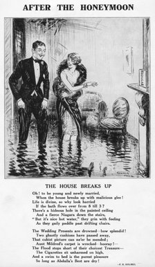 'After the Honeymoon - The House Breaks Up', 1927. Artist: Unknown.