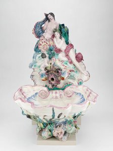 Wall Fountain and Basin, Sceaux, c. 1755. Creator: Sceaux Faience Manufactory.