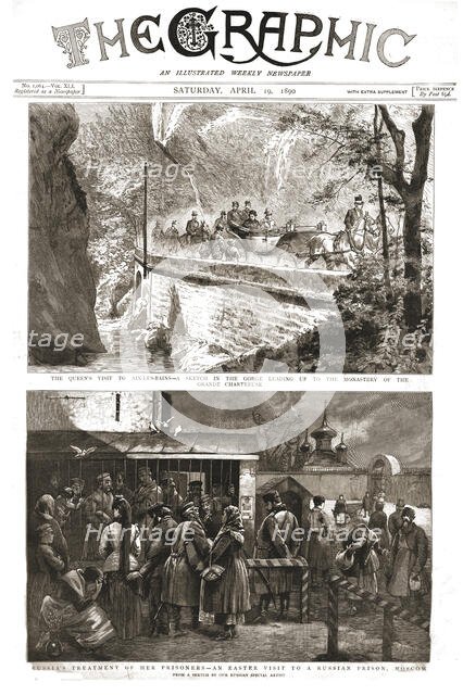 ''The Graphic, Front Cover Saturday April 19, 1890', 1890. Creator: Unknown.