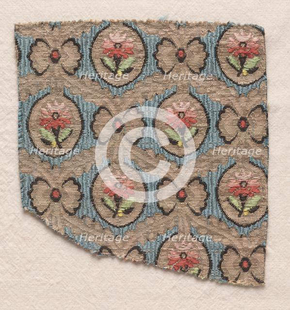 Textile Fragment, 1774-1793. Creator: Unknown.