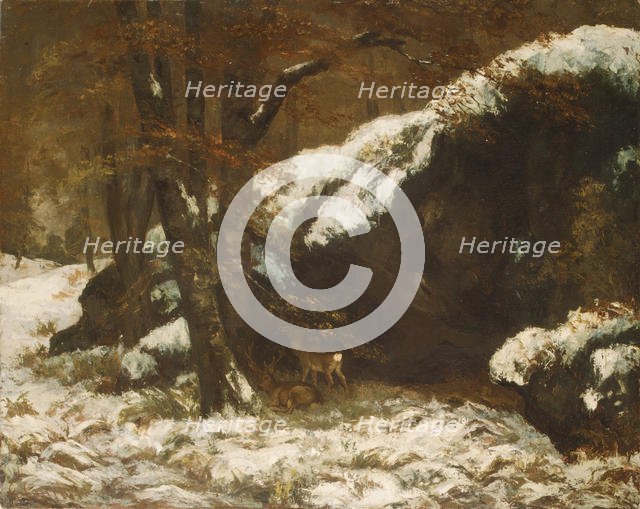 The Deer, ca. 1865. Creator: Gustave Courbet.