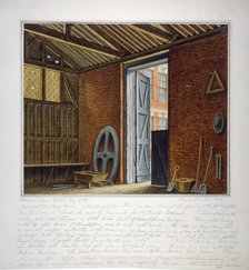 Part of the dwelling house of Sir Christopher Wren, Southwark, London, 1820.        Artist: William Capon