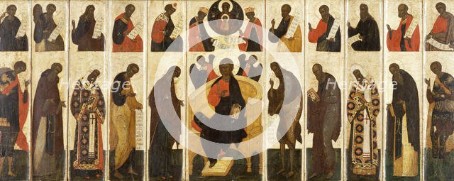 Great Deesis with Prophets, 16th century. Creator: Unknown.