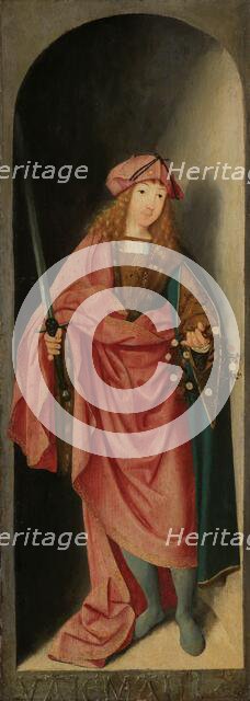 Saint Valerian, left wing of a triptych, c.1490-c.1500. Creator: Master of Brunswick.
