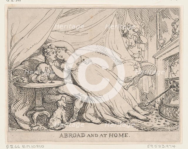 Abroad and At Home, February 28, 1807., February 28, 1807. Creator: Thomas Rowlandson.