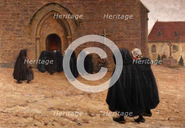 All Souls' Day in Fresselines, c1894. Creator: Maillaud, Fernand (1862-1948).