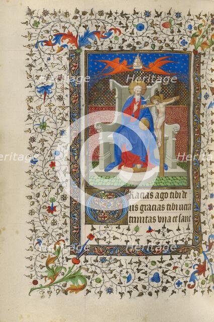 The Trinity; Book of Hours, about 1415-1420. Creators: Boucicaut Master, Workshop of the Boucicaut Master.