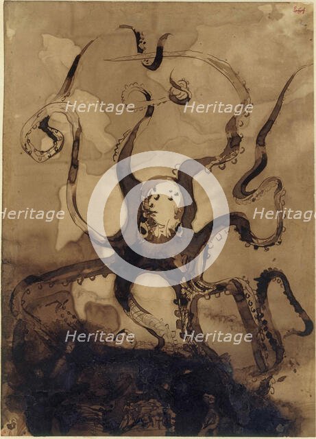 Octopus, 1864-1865. Creator: Hugo, Victor (1802-1885).