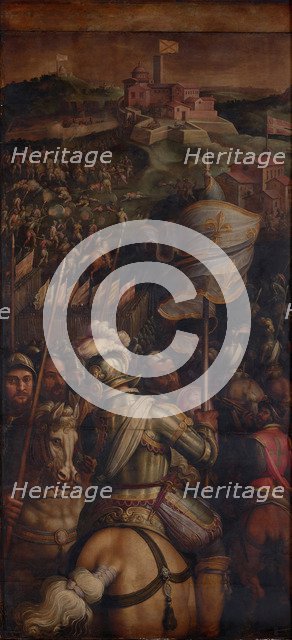 The Capture of the Fortress of Monastero, 1563-1565. Artist: Vasari, Giorgio (1511-1574)