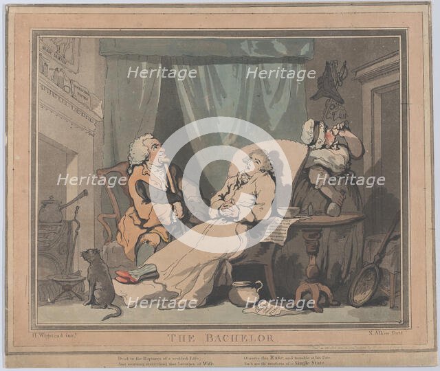 The Bachelor, December 28, 1787. Creator: Samuel Alken.